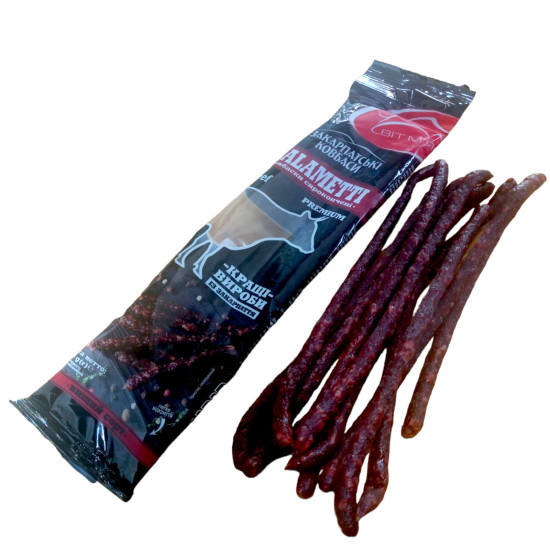 Ковбаски Salametti yalovichi( Саламетті ЯЛОВИЧІ) с/к в/с100г кабаноси Регал Ковбаски Salametti yalovichi( Саламетті ЯЛОВИЧІ) с/к в/с100г кабаноси Регал