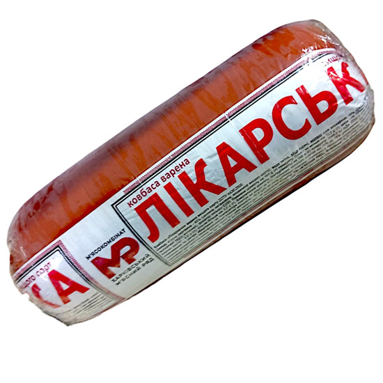 Ковбаса Лікарська вар. в/г (поліфал) 1,6 кг ХМР Ковбаса Лікарська вар. в/г (поліфал) 1,6 кг ХМР