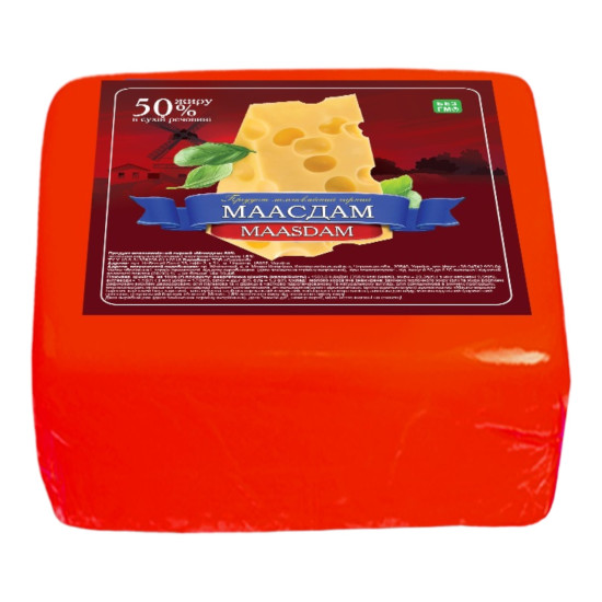 СП Маасдам 50% 2 кг ТМ Сиророб квадрат СП Маасдам 50% 2 кг ТМ Сиророб квадрат