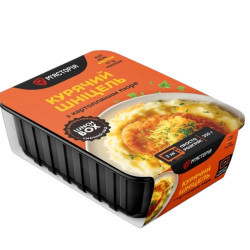 Рублений шніцель з сирним картопляним пюре 350г ТМ Мястрія