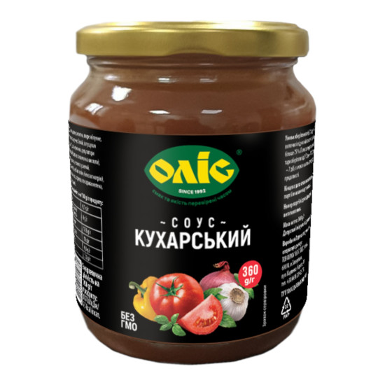 Соус Кухарський ск/б 360 г / 12 шт Оліс Соус Кухарський ск/б 360 г / 12 шт Оліс