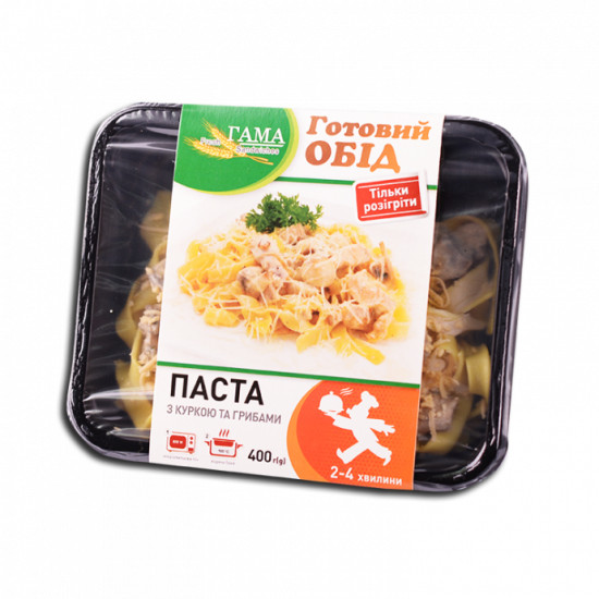 Паста с курицей и грибами Паста с курицей и грибами