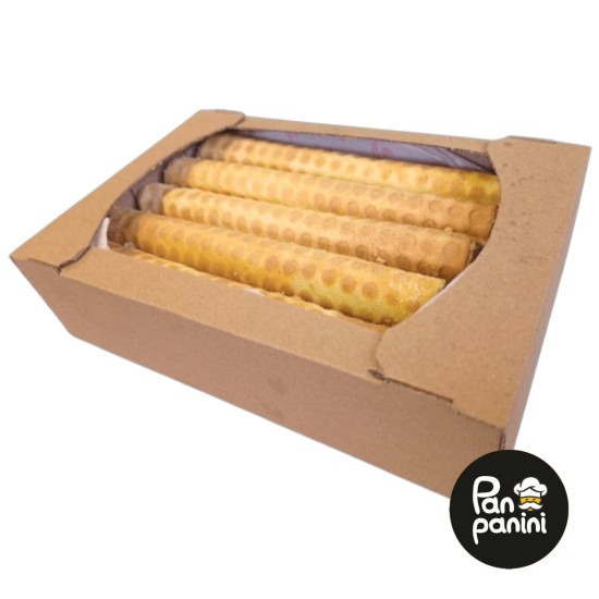 Вафельні трубочки "Рафаелло" екран картон 800г (10шт/уп) ТМ Pan panini Вафельні трубочки "Рафаелло" екран картон 800г (10шт/уп) ТМ Pan panini