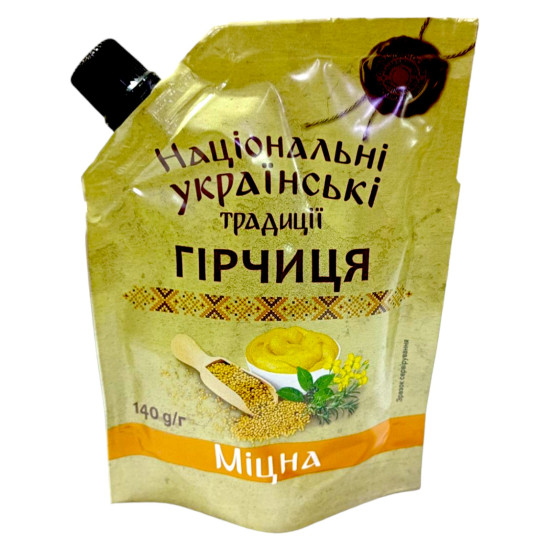Гірчиця "Міцна" д/п 140 г / 30 шт тг ТМ НУТ Гірчиця "Міцна" д/п 140 г / 30 шт тг ТМ НУТ