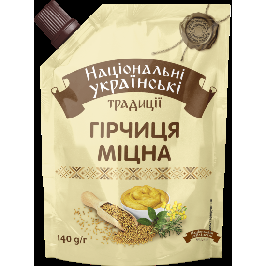 "Гірчиця "Міцна" д/п  140 г / 30 шт тг ТМ НУТ