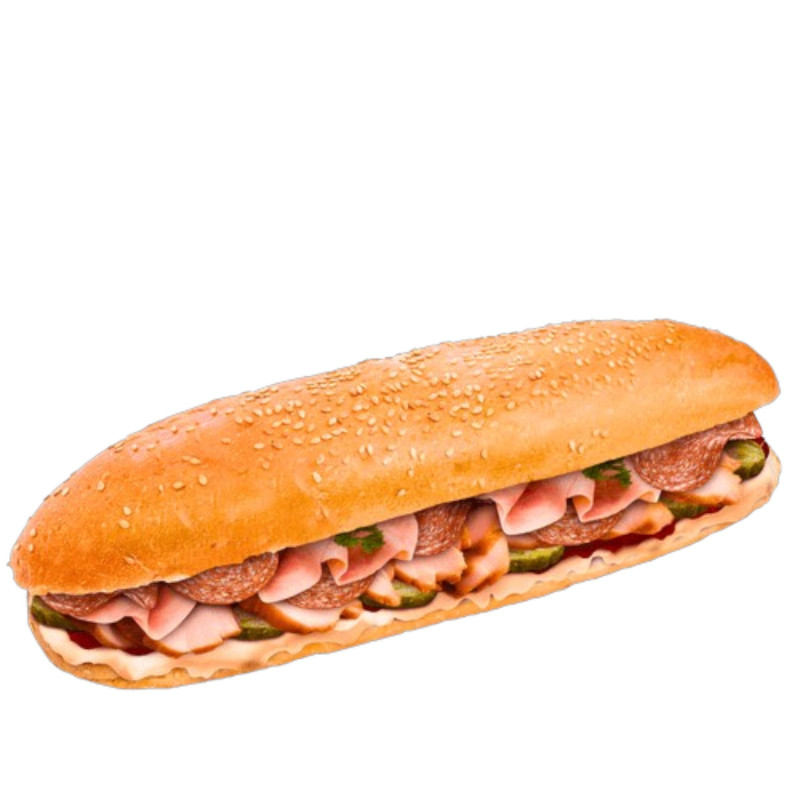 Багет Три м'яса 220 г бн ТМ Pan panini