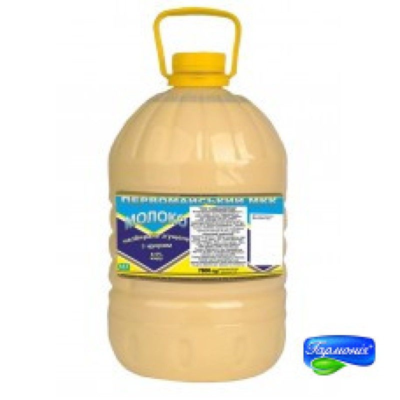 Молоко незбиране згущене з цукром 8,5 % жиру пляшка 6 кг сд ТМ Козуб