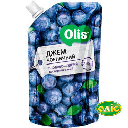 "Чорниця джем дой-пак 0,250 г / 20 шт сд Оліс