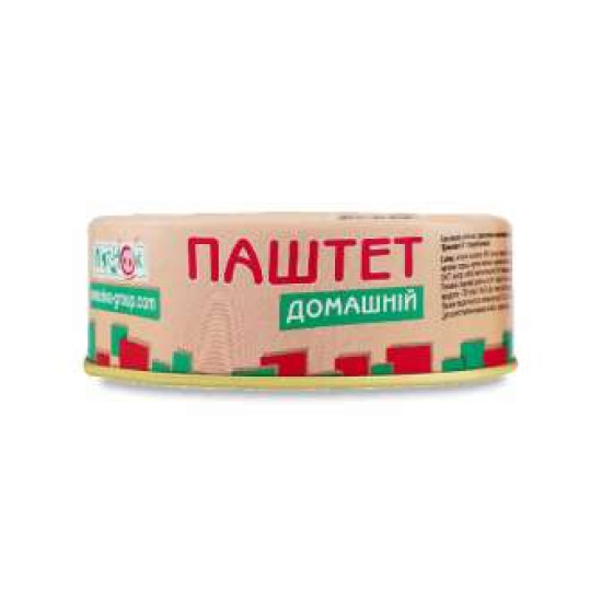 Консерва м'ясна "Паштет домашній" 250г ТМ "П'ятачок" Тушонка