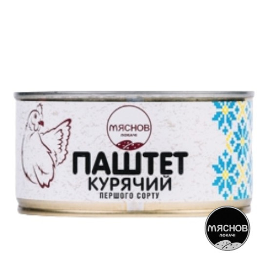Консерва Паштет курячий (ж/б) ДСТУ 0,325 кг / 6 шт кт ТМ "Мяснов локачі" Консерва Паштет курячий (ж/б) ДСТУ 0,325 кг / 6 шт кт ТМ "Мяснов локачі"