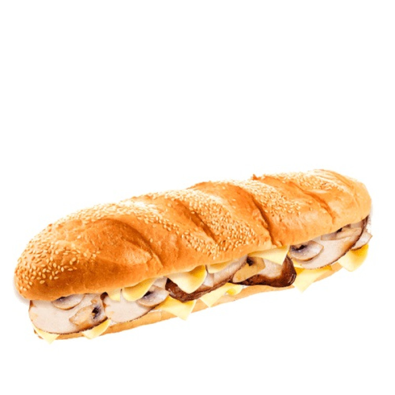 Багет Копчена курка з печерицями бн ТМ Pan panini