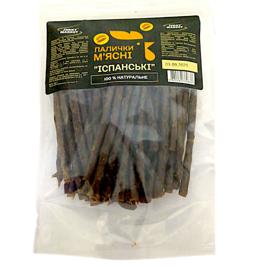 Мясна палочка Іспанська 100 гр ТМ JERKY MARKET Мясна палочка Іспанська 100 гр ТМ JERKY MARKET