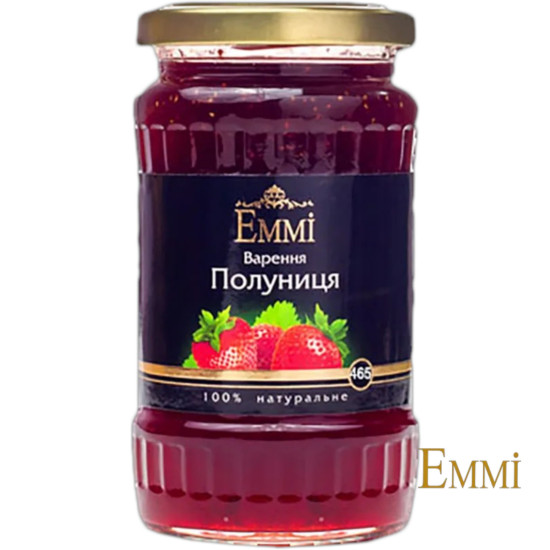 Полуниця варення 380 г с/б / 12шт ТМ Emmi Полуниця варення 380 г с/б / 12шт ТМ Emmi
