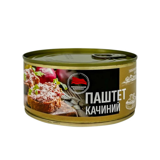 Консерва Паштет утиный (ж/б) 225 г / 12 шт кт ТМ "Тернопольский мясокомбинат"