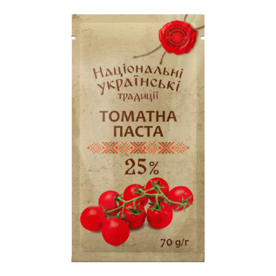 Томатна паста "Смачного" 25% стік 70 г / 30 шт тг ТМ НУТ