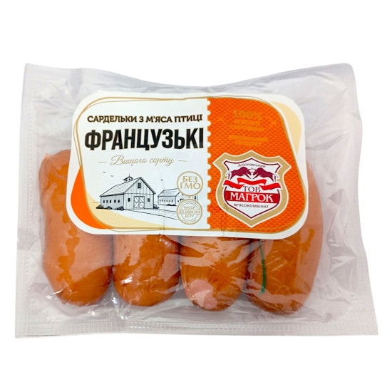 Сардельки Французські (Газ 0,4) ТМ "Магрок" Сардельки Французські (Газ 0,4) ТМ "Магрок"