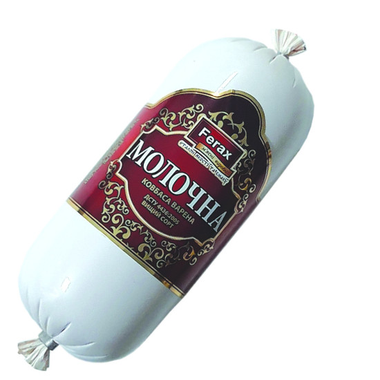 Ковбаса Молочна вар. в/с в поліаміді (Д80) Ковбаса Молочна вар. в/с в поліаміді (Д80)