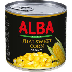 Кукурудза цукрова консервована вакуум ж/б ключ 340 мл / 24 шт ТМ ALBA FOOD