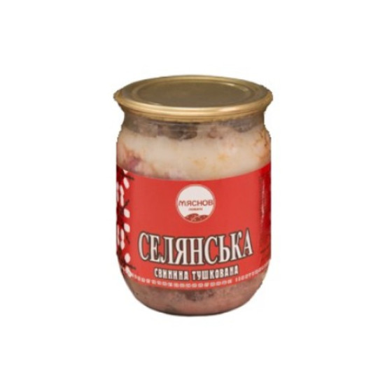 Свинина тушкована жб ТМ "Мяснов покачі" Тушонка Свинина тушкована жб ТМ "Мяснов покачі" Тушонка