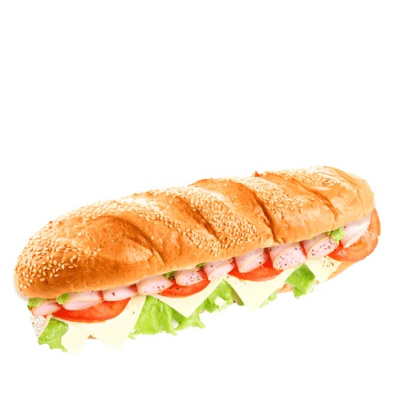 Багет Шинка з сиром 220 г бн ТМ Pan panini 