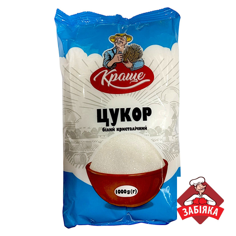 Цукор білий кристалічний в/г 1кг / 20 шт ТМ 