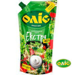 Майонезний Соус "Екстра" 40% дой-пак 560 г / 12 шт Оліс Майонезний Соус "Екстра" 40% дой-пак 560 г / 12 шт Оліс