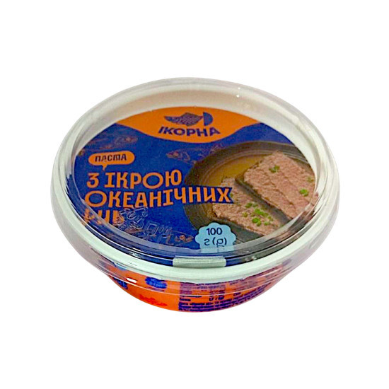 Паста из икрой океанических рыб 100 г/24 шт ТМ "ИКОРНАЯ"