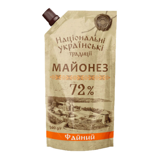 Майонез "Файний" 72% дой-пак 300 г / 30 шт ТМ НУТ Майонез "Файний" 72% дой-пак 300 г / 30 шт ТМ НУТ