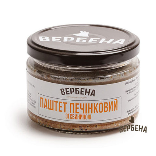 Консерва Паштет печінковий зі свининою СКО 0,2 / TWIST / 6 шт кт ТМ Вербена Консерва Паштет печінковий зі свининою СКО 0,2 / TWIST / 6 шт кт ТМ Вербена
