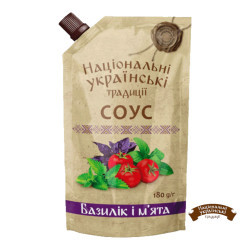 Соус "Базилік і м'ята" дой/пак 180 г / 20 шт ТМ НУТ