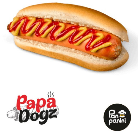 Хот-доги по-американські з напівкопченою ковбаскою 200 г бн ТМ Pan panini Хот-доги по-американські з напівкопченою ковбаскою 200 г бн ТМ Pan panini
