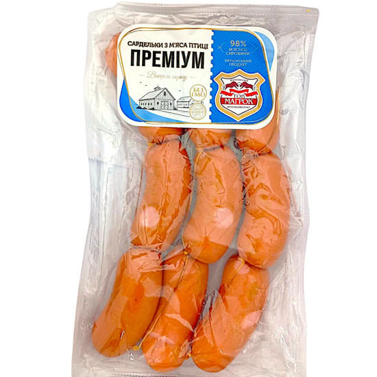Сардельки Преміум в/с н/о (Газ 1,1) ТМ "Магрок" Сардельки Преміум в/с н/о (Газ 1,1) ТМ "Магрок"