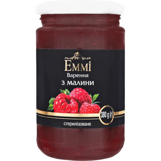 Малина варення 380 г с/б ТМ Emmi