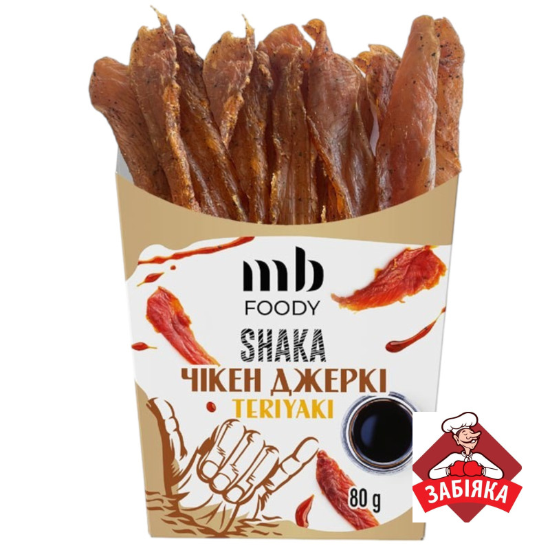 Чікен Джерки Teriyaki 80 г/12 шт TM MB Foody