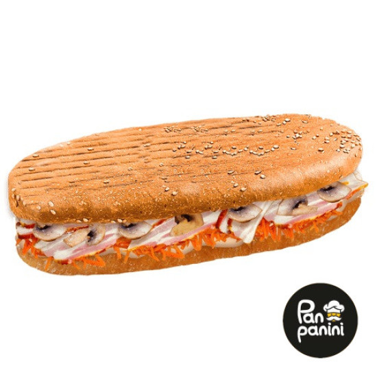 Паніні Гранд Бекон з печерицями бн ТМ Pan panini Паніні Гранд Бекон з печерицями бн ТМ Pan panini
