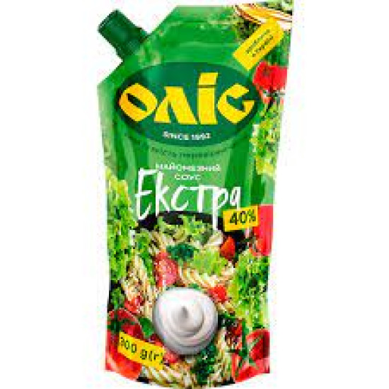 Майонезний Соус "Екстра" 40% дой-пак 0.17 кг / 25 шт Оліс Майонезний Соус "Екстра" 40% дой-пак 0.17 кг / 25 шт Оліс