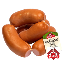 Сардельки Королівські в/с (газ 0,8 кг) ТМ "Забіяка"
