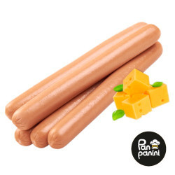 Сосиски з сиром для хот-дога 5 шт/75 г (уп. 375 г)  бн ТМ PapaDogz