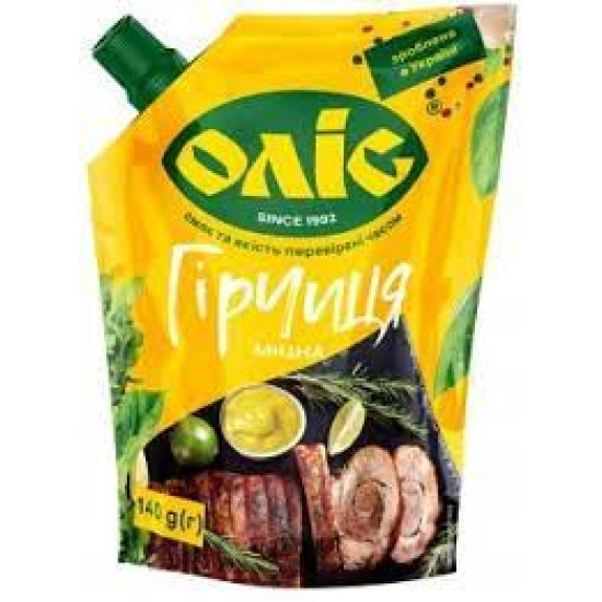 Гірчиця "Міцна" д/п 140 г / 30 шт тг Оліс Гірчиця "Міцна" д/п 140 г / 30 шт тг Оліс