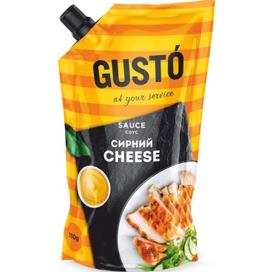 Соус "Сирний" 50% дой/пак 180 г / 20 шт Gusto Соус "Сирний" 50% дой/пак 180 г / 20 шт Gusto