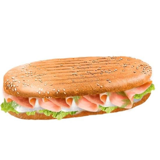 "Паніні Гранд Шинка з моцареллою 220 г бн ТМ Pan panini "Паніні Гранд Шинка з моцареллою 220 г бн ТМ Pan panini