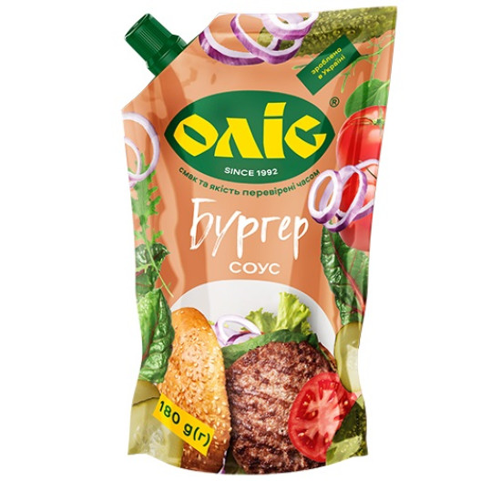 Соус "Бургер" 30% дой/пак 180 г / 20 шт Оліс Соус "Бургер" 30% дой/пак 180 г / 20 шт Оліс