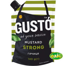 Гірчиця Strong д/п 140г Gusto