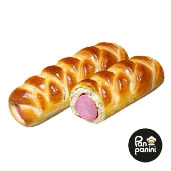 Сосиска в тісті запечена 120 г бн ТМ Pan panini Сосиска в тісті запечена 120 г бн ТМ Pan panini