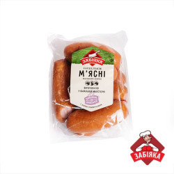 Сардельки М'ясні, 1с, (газ 0,8кг) ТМ "Забіяка"