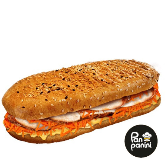 "Паніні Делюкс Копчена курка PREMIUM 240 г бн ТМ Pan panini "Паніні Делюкс Копчена курка PREMIUM 240 г бн ТМ Pan panini