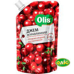 "Журавлина джем дой-пак 0,250 г / 20 шт сд Оліс